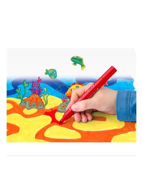 Filctoll készlet, 3 mm, háromszögletű, kimosható, STAEDTLER "Noris® jumbo 328-B", 12 különböző szín (TS328BC12)