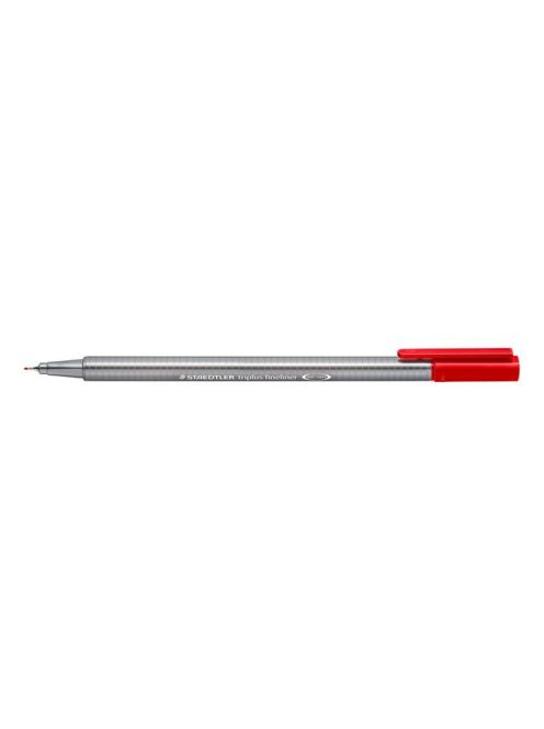 Tűfilc, 0,3 mm, STAEDTLER "Triplus 334", piros (TS3342)