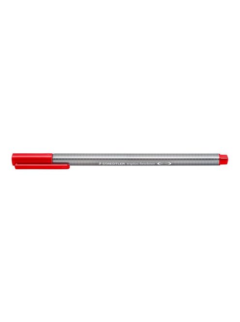 Tűfilc, 0,3 mm, STAEDTLER "Triplus 334", piros (TS3342)