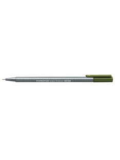   Tűfilc, 0,3 mm, STAEDTLER "Triplus 334", olivazöld (TS33457)