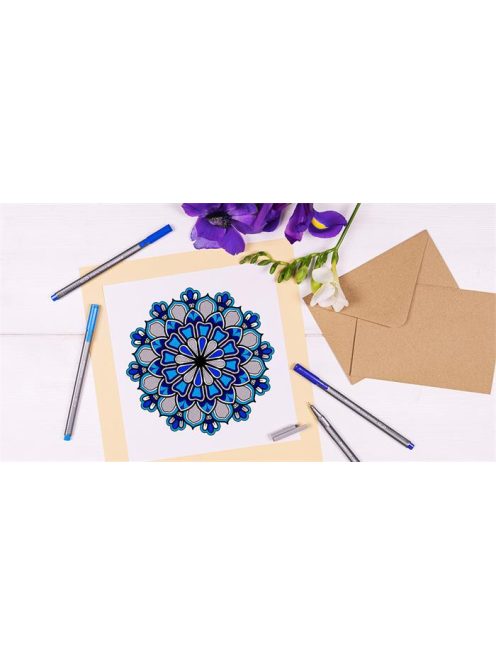 Tűfilc, 0,3 mm, STAEDTLER "Triplus 334", mélykék (TS33463)