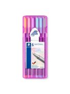 Tűfilc készlet feltekerhető tolltartóban, 0,3 mm, STAEDTLER "Triplus® 334", 20 különböző szín (TS334PC20)