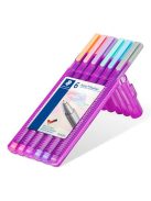 Tűfilc készlet feltekerhető tolltartóban, 0,3 mm, STAEDTLER "Triplus® 334", 20 különböző szín (TS334PC20)