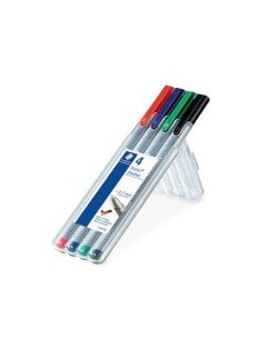   Tűfilc készlet, 0,3 mm, STAEDTLER "Triplus  334", 4 különböző szín (TS334SB4)