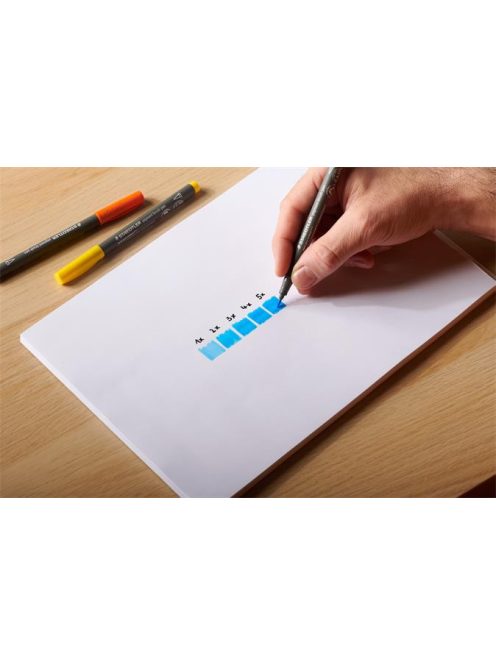 Tűfilc készlet, 0,3 mm, STAEDTLER "Triplus® 334", 6 különböző pasztell szín (TS334SB6PA)