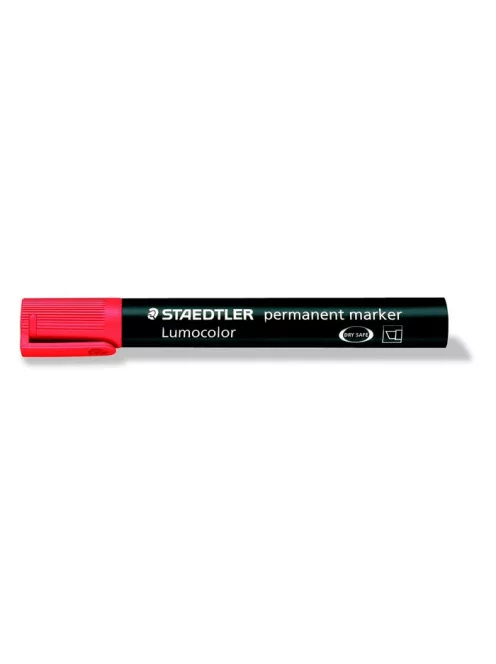 Alkoholos marker, 2-5 mm, vágott, STAEDTLER "Lumocolor® 350", piros (TS3502)