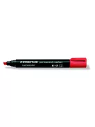 Alkoholos marker, 2-5 mm, vágott, STAEDTLER "Lumocolor® 350", piros (TS3502)
