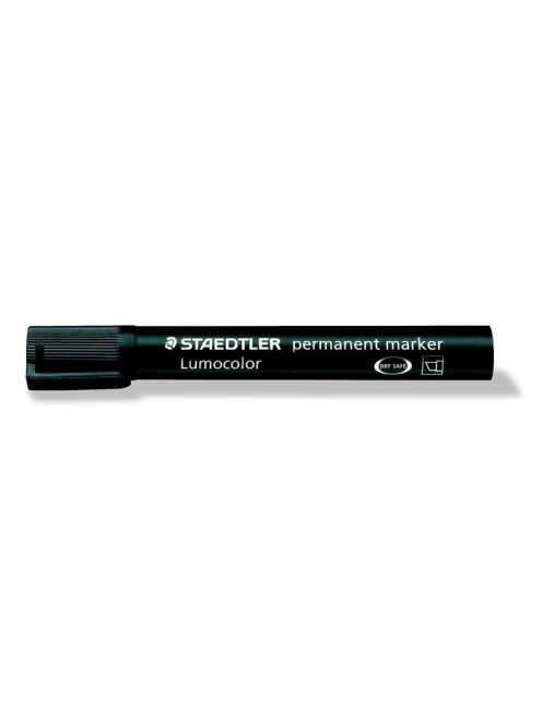Alkoholos marker, 2-5 mm, vágott, STAEDTLER "Lumocolor® 350", fekete (TS3509)