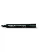 Alkoholos marker, 2-5 mm, vágott, STAEDTLER "Lumocolor® 350", fekete (TS3509)