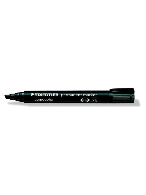 Alkoholos marker, 2-5 mm, vágott, STAEDTLER "Lumocolor® 350", fekete (TS3509)