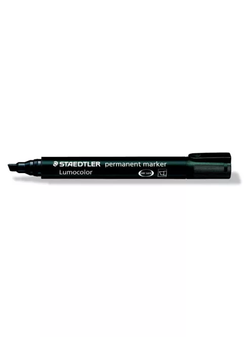 Alkoholos marker, 2-5 mm, vágott, STAEDTLER "Lumocolor® 350", fekete (TS3509)