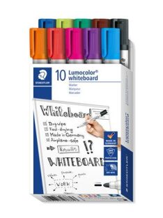   Táblamarker készlet, 2 mm, kúpos, STAEDTLER "Lumocolor® 351", 10 különböző szín (TS351B10)