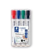 Táblamarker készlet, 2-5 mm, vágott, STAEDTLER "Lumocolor® 351 B", 4 különböző szín (TS351BWP4)