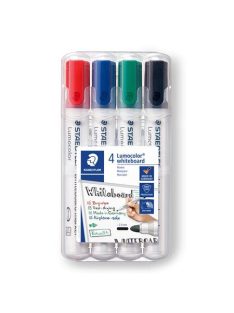   Táblamarker készlet, 2 mm, kúpos, STAEDTLER "Lumocolor® 351", 4 különböző szín (TS351WP4)