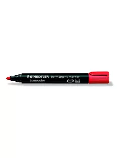   Alkoholos marker, 2 mm, kúpos, STAEDTLER "Lumocolor® 352", piros (TS3522)