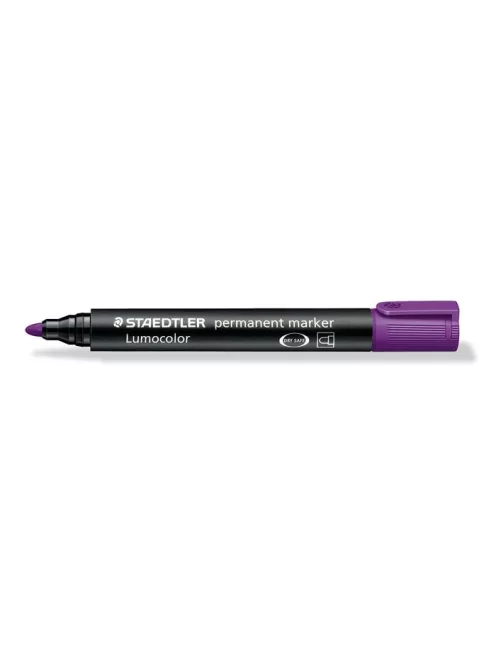 Alkoholos marker, 2 mm, kúpos, STAEDTLER "Lumocolor® 352", lila (TS3526)