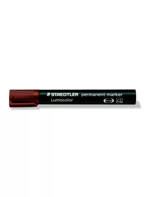 Alkoholos marker, 2 mm, kúpos, STAEDTLER "Lumocolor® 352", barna (TS3527)