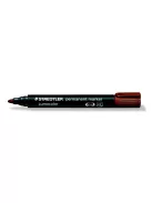 Alkoholos marker, 2 mm, kúpos, STAEDTLER "Lumocolor® 352", barna (TS3527)