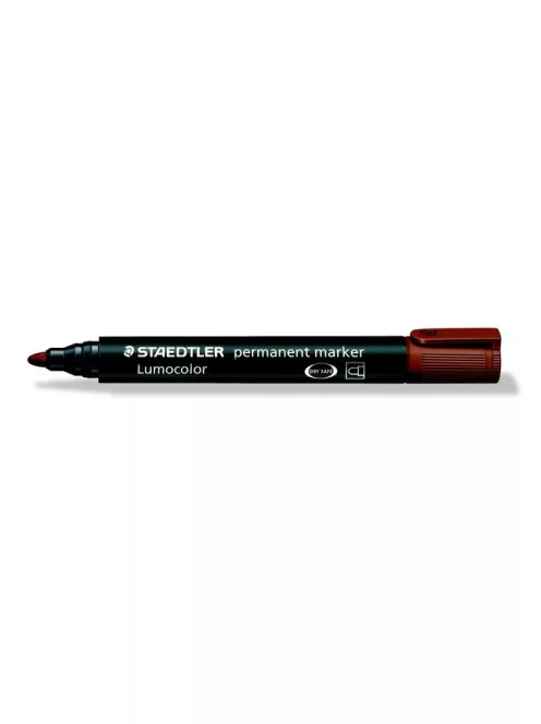 Alkoholos marker, 2 mm, kúpos, STAEDTLER "Lumocolor® 352", barna (TS3527)