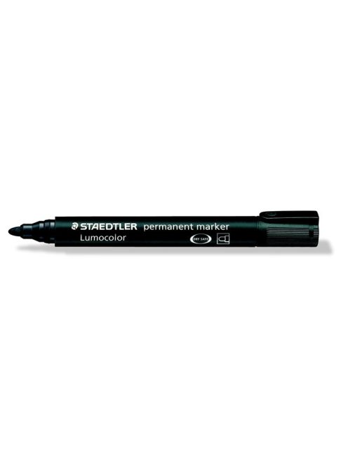 Alkoholos marker, 2 mm, kúpos, STAEDTLER "Lumocolor® 352", fekete (TS3529)