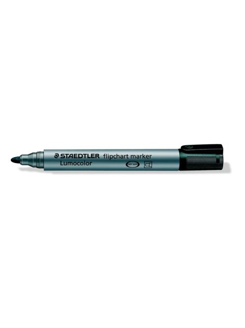 Flipchart marker, 2 mm, kúpos, STAEDTLER "Lumocolor 356", fekete (TS3569)