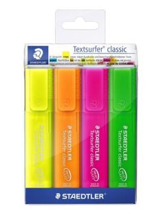   Szövegkiemelő készlet, 1-5 mm, STAEDTLER "Classic 364", 4 különböző szín (TS364PWP4)