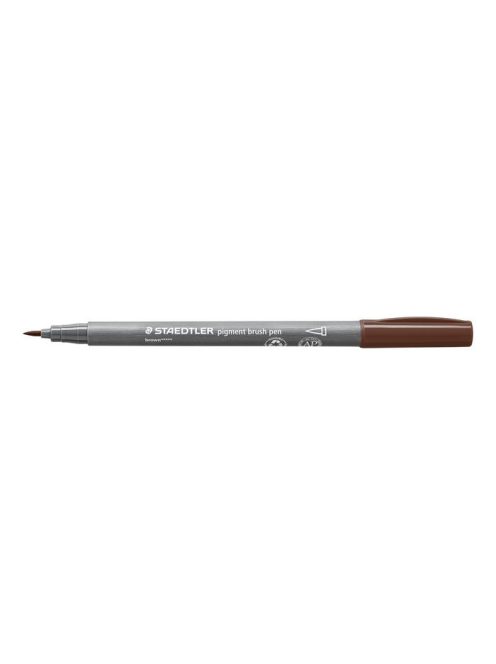 Ecsetirón készlet, STAEDTLER "Pigment brush 371", 12 különböző természeti szín (TS371C123)