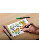 Ecsetirón készlet, STAEDTLER "Pigment 372", 6 különböző fekete és szürke árnyalat (TS372C6)