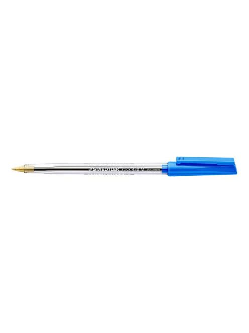 Golyóstoll, 0,5 mm, kupakos, STAEDTLER "Stick 430 M", kék (TS430M03)