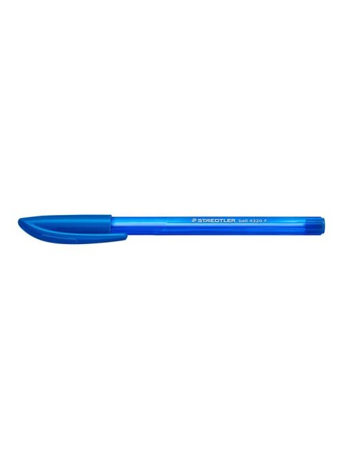 Golyóstoll, 0,3 mm, kupakos, STAEDTLER "Ball 432", kék (TS432F3)