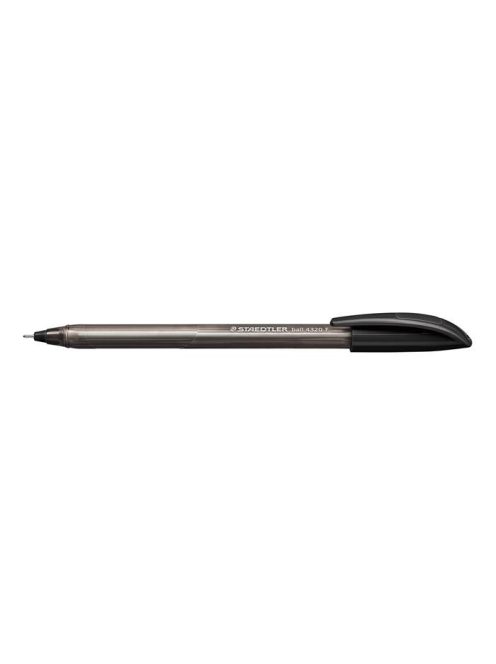 Golyóstoll, 0,3 mm, kupakos, STAEDTLER "Ball 432", fekete (TS432F9)