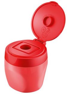   Hegyező, egylyukú, tartályos, STABILO "Woody 3 in 1", piros (TS4849013)