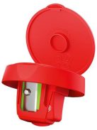 Hegyező, egylyukú, tartályos, STABILO "Woody 3 in 1", piros (TS4849013)