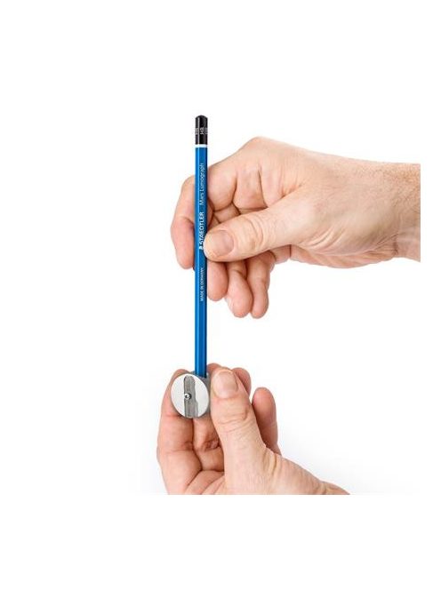 Hegyező, kétlyukú, fém, STAEDTLER "510 25" (TS51025BKC)