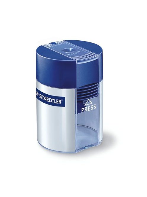Hegyező, egylyukú, tartályos, STAEDTLER "511", kék (TS511001)