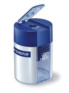 Hegyező, egylyukú, tartályos, STAEDTLER "511", kék (TS511001)