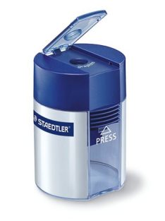   Hegyező, egylyukú, tartályos, STAEDTLER "511", kék (TS511001)