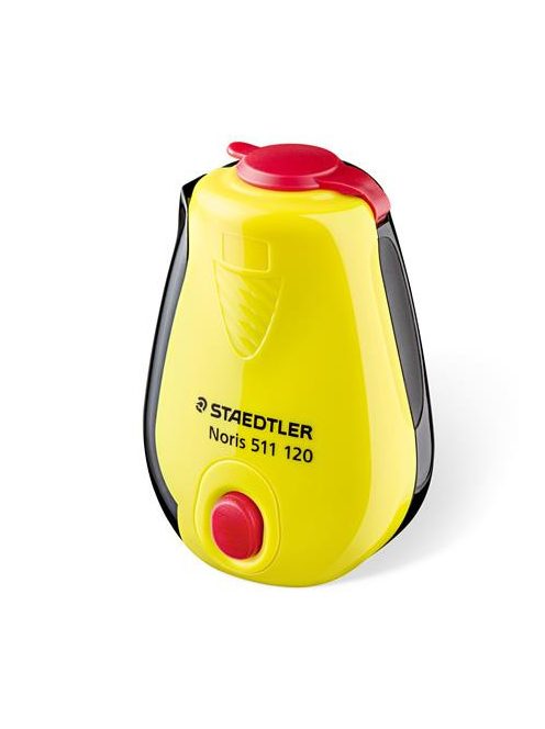 Hegyező, egylyukú, tartályos, STAEDTLER "Noris 511 120", sárga (TS511120)