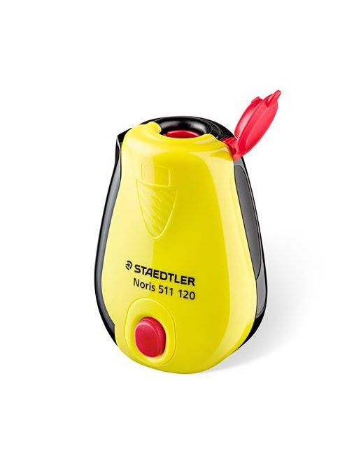 Hegyező, egylyukú, tartályos, STAEDTLER "Noris 511 120", sárga (TS511120)