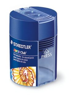   Hegyező, kétlyukú, tartályos, STAEDTLER "Noris 512 F",  kék (TS512002)