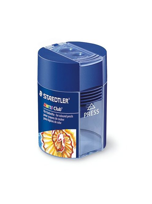 Hegyező, kétlyukú, tartályos, STAEDTLER "Noris 512 F",  kék (TS512002)