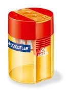 Hegyező, kétlyukú, tartályos, STAEDTLER "512", vegyes színek (TS512006)