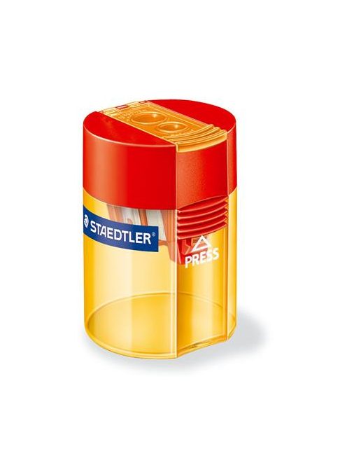 Hegyező, kétlyukú, tartályos, STAEDTLER "512", vegyes színek (TS512006)