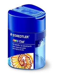   Hegyező, kétlyukú, tartályos, STAEDTLER "Noris 512 F", kék (TS512128)