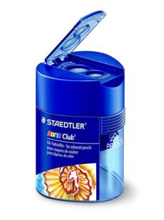   Hegyező, kétlyukú, tartályos, STAEDTLER "Noris 512 F", kék (TS512128)