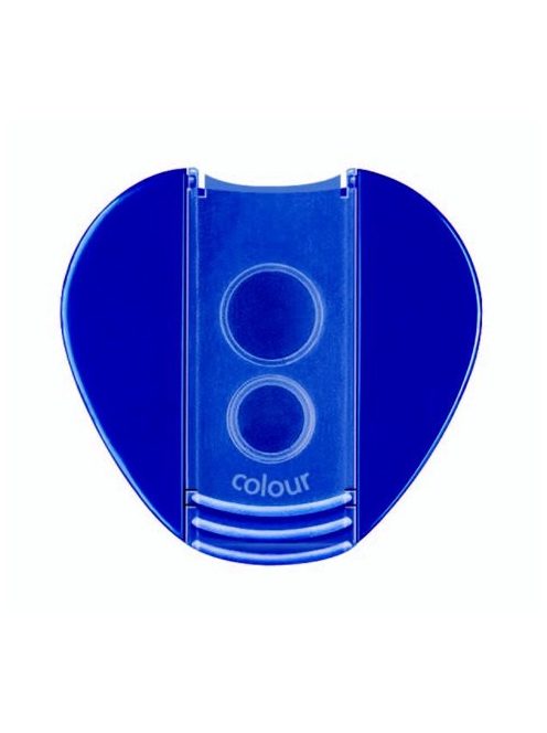 Hegyező, kétlyukú, tartályos, STAEDTLER "Noris 512 F", kék (TS512128)