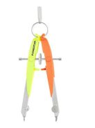 Körző készlet, precíziós, 2 darabos, STAEDTLER "Mars Comfort 556", neon sárga/narancs (TS55600N3)