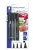 Alkoholos marker készlet, vegyes, STAEDTLER "Lumocolor® 60" 4 különböző vonalvastagság, fekete (TS60BK6)