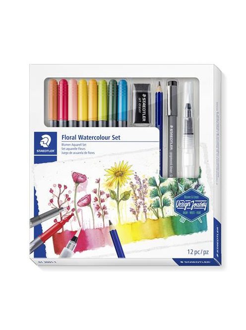Ecsetirón készlet, kétvégű, STAEDTLER "Mixed Set 5", 8 különböző szín (TS6130011)