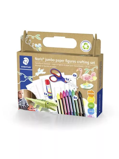 Papírfigurás kreatív készlet, STAEDTLER "Noris® jumbo 61 C4" (TS61C4)